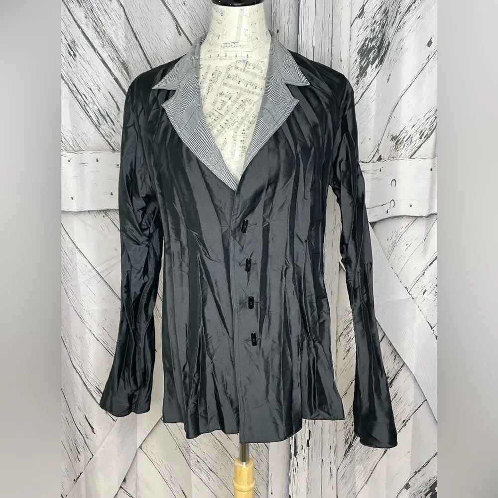 Beluva San Francisco Reversible Jacket Black & Plaid L